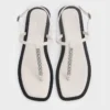 Giày sandals đế bệt Chain-Link - Phấn