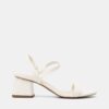 Giày Sandal Gót Thấp Quai Ngang